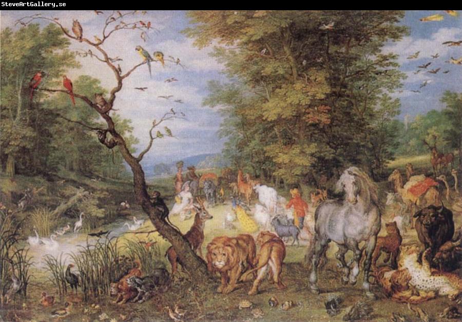 Jan Brueghel The Elder The Animals entering the Ark